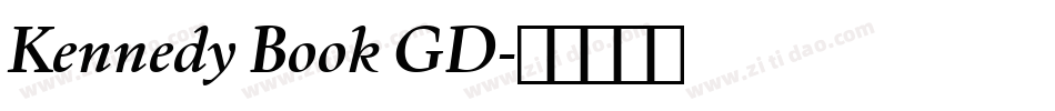 Kennedy Book GD字体转换